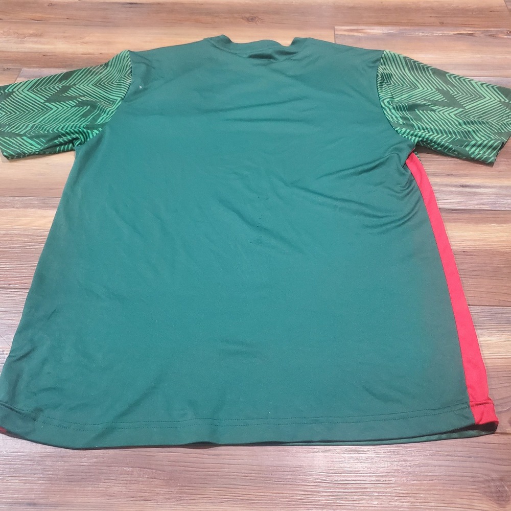 Lada Mexico National Team Soccer Jersey Mens Medium Green Red Geometric Shirt - Picture 9 of 9